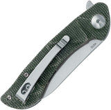 Black Fox Dripper Linerlock Green Micarta Folding VG-10 Pocket Knife 771MOD