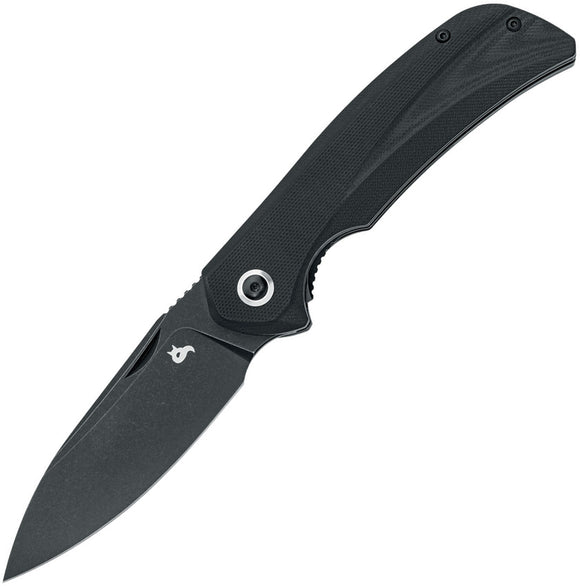Black Fox Paradigma Linerlock Black G10 Folding D2 Steel Pocket Knife 781G10