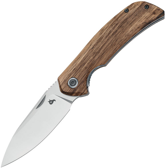 Black Fox Paradigma Linerlock Zebrawood Folding D2 Steel Pocket Knife 781ZW