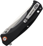 Black Fox Linerlock Black G10 Folding D2 Steel Drop Point Pocket Knife 782OR