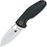 Black Fox Puffy Linerlock Black G10 Folding 10Cr15CoMoV Pocket Knife 786G10B