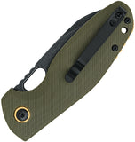 Black Fox Puffy Linerlock OD Green G10 Folding 10Cr15CoMoV Pocket Knife 786G10OD