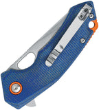 Black Fox The Corner Linerlock Denim Micarta Folding 10Cr15CoMoV Pocket Knife 787MDE