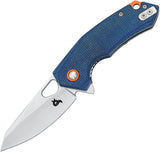 Black Fox The Corner Linerlock Denim Micarta Folding 10Cr15CoMoV Pocket Knife 787MDE