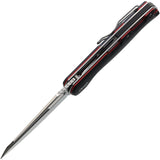 Boone Forge BF009 Linerlock Black G10 Folding 14C28N Sandvik Pocket Knife G009