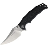 Boone Forge BF013A Linerlock Black G10 Folding 14C28N Sandvik Pocket Knife G013A