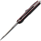 Boone Forge BF072 Linerlock Black G10 Folding 14C28N Sandvik Pocket Knife G072