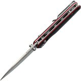 Boone Forge BF900 Crossbar Lock Black G10 Folding 14C28N Sandvik Pocket Knife G900