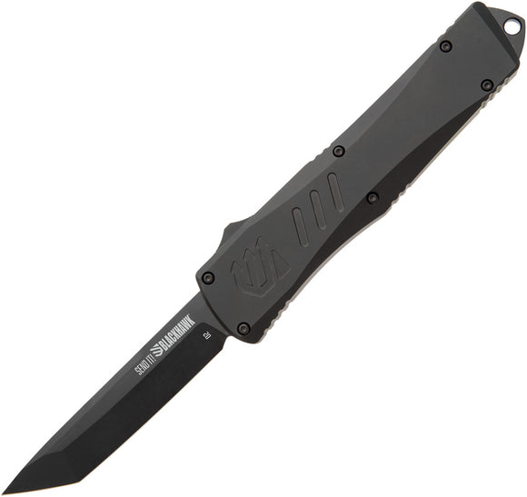Blackhawk Automatic Send It! OTF Knife Black Aluminum D2 Steel Tanto Blade SI101BK