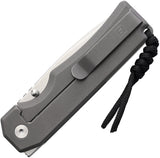 Big Idea Design Ti Pocket II Framelock Gray Titanium Folding M390 Pocket Knife G0042