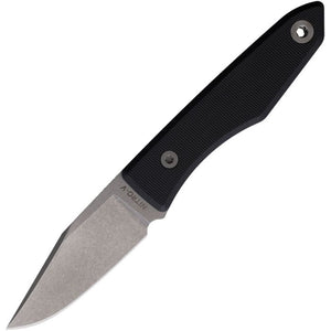 Big Idea Design Lookout Black G10 Nitro-V Fixed Blade Knife w/ Sheath 009GBK