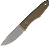 Big Idea Design USA Lookout Green Micarta MagnaCut Drop Pt Fixed Blade Knife 563262