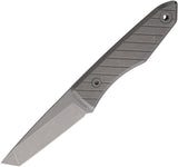 Big Idea Design USA Lookout Gray Stonewash Titanium MagnaCut Tanto Fixed Blade Knife 735895