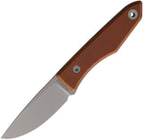 Big Idea Design USA Lookout Brown Micarta MagnaCut Drop Pt Fixed Blade Knife 735970