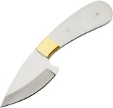 Rite Edge Wide White Smooth Stainless Steel Drop Point Fixed Blade Knife 7737