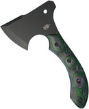 BucknBear Tactical Army Fixed Blade Hatchet Black/ Green D2 Steel 10054AX