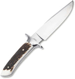 Boker Arbolito Torito HX Stag ACX 390 Steel Drop Point Fixed Blade Knife w/ Sheath 02BA593HX