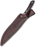 Boker Arbolito Toro GX Guayacan Wood ACX 390 Steel Drop Point Fixed Blade Knife w/ Sheath 02BA595GX