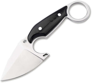 Boker Magnum Enki Black Micarta 440 Stainless Fixed Blade Knife w/ Sheath 02BM0001