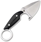 Boker Magnum Enki Black Micarta 440 Stainless Fixed Blade Knife w/ Sheath 02BM0001