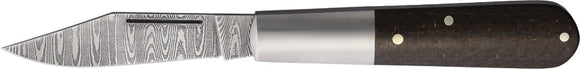 Boker Barlow M4 Sherman Brown Micarta Folding Damascus Pocket Knife 110038DAM