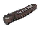 Boker Tirpitz Linerlock Walnut – 5.13" Blade – Damascus – Walnut – Folding Knife - BO110192DAM