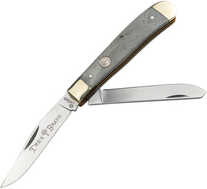 Boker Traditional Series 2.0 Tree Brand Trapper Gray Bone Folding D2 Steel Pocket Knife 110827