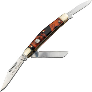 Boker Traditional Series 2.0 Tree Brand Large Stockman Faux Tortoise Shell Folding D2 Steel Pocket Knife 110858