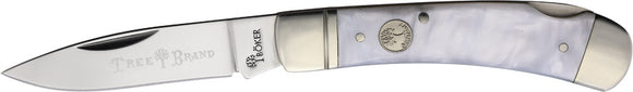 Boker Traditional Series 2.0 Tree Brand Lockback Faux Mother of Pearl Folding D2 Steel Knife 110877