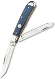 Boker Traditional Series 2.0 Tree Brand Trapper Blue Micarta Folding D2 Steel Knife 110887