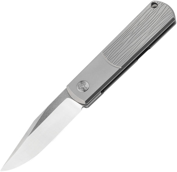 Boker BRLW Framelock Gray Titanium Folding MagnaCut Clip Pt Pocket Knife 112630