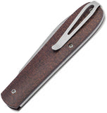 Boker Coffin Slip Joint Brown Jute Micarta Folding MagnaCut Pocket Knife 112946