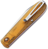 Boker Coffin Slip Joint Amber Ultem Folding MagnaCut Spear Pt Pocket Knife 112947