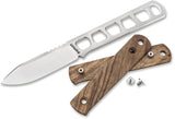 Boker Bff Packlite Walnut Wood MagnaCut Fixed Blade Knife w/ Sheath 120748