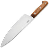 Boker Cottage Craft Chef's Plumwood Carbon Steel Fixed Blade Kitchen Knife 130496