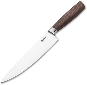 Boker Core Chef's Walnut Wood X50CrMoV15 Fixed Blade Kitchen Knife 130740