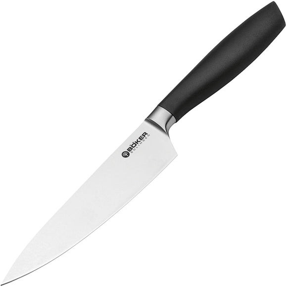 Boker Core Pro Small Chefs Black X50CrMoV15 Fixed Blade Kitchen Knife 130820