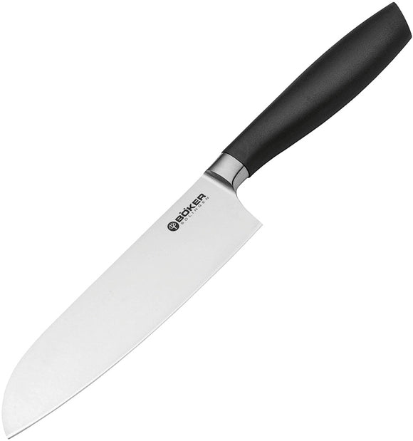 Boker Core Pro Santoku Black X50CrMoV15 Fixed Blade Kitchen Knife 130830