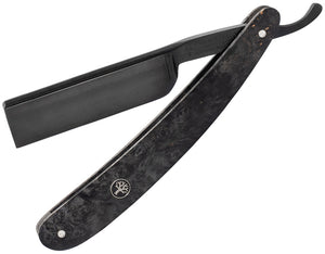 Boker Straight Razor Black Amboina Wood Folding Carbon Steel Pocket Knife 140919