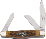 Boker Cinch Stockman Brown Jigged Bone Handle Stainless Folding Knife C11CI0726