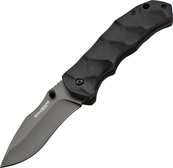 Boker Magnum Recurve Flash Black G10 Folding Pocket Knife - M01GL109