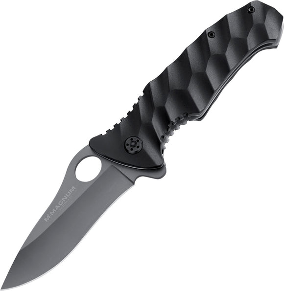 Boker Magnum Waves Linerlock Black/Black Folding Pocket Knife - M01MB100