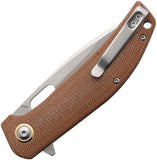 Boker Magnum Toxicofera Linerlock Brown Micarta Folding 440A Pocket Knife M01SC005