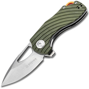 Boker Magnum Tadpole Linerlock Green G10 Folding 440A Stainless Pocket Knife M01SC012