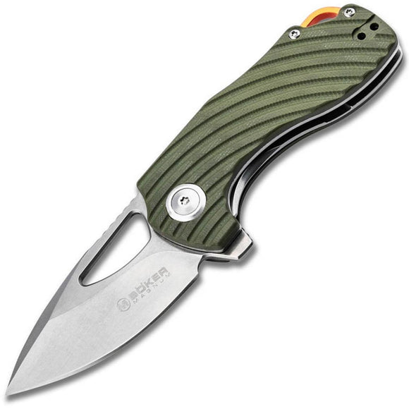 Boker Magnum Tadpole Linerlock Green G10 Folding 440A Stainless Pocket Knife M01SC012
