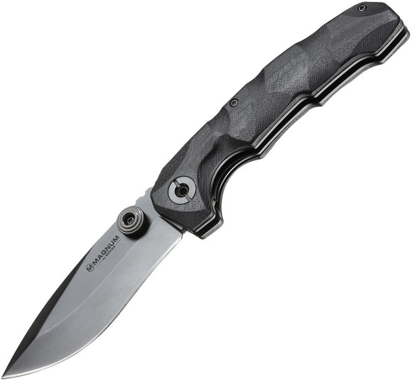 Boker Magnum Hitman Linerlock Black G10 Stainless 440A Folding Knife 01SC047