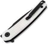Boker Magnum Empery Linerlock White Frag G10 Folding 440 Stainless Pocket Knife M01SC090