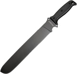 Boker 18" Magnum Machete Black Fixed Blade Knife + Nylon Belt Sheath - M02GL706