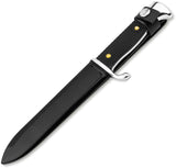Boker Magnum History Knife & Tool German Scout Black 440A Fixed Blade Knife M02HY004