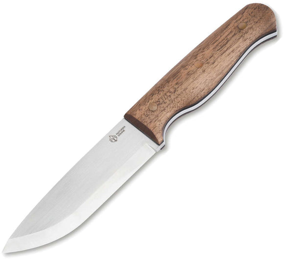 Boker Plus Naturensohne MK III Walnut Wood 12C27 Fixed Blade Knife w/ Sheath M02NA001